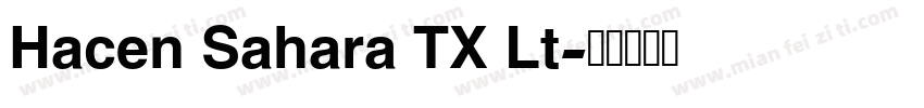 Hacen Sahara TX Lt字体转换